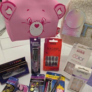 Care Bears Cosmetic Bags + Wet n Wild Villains Beauty Bundle NWT